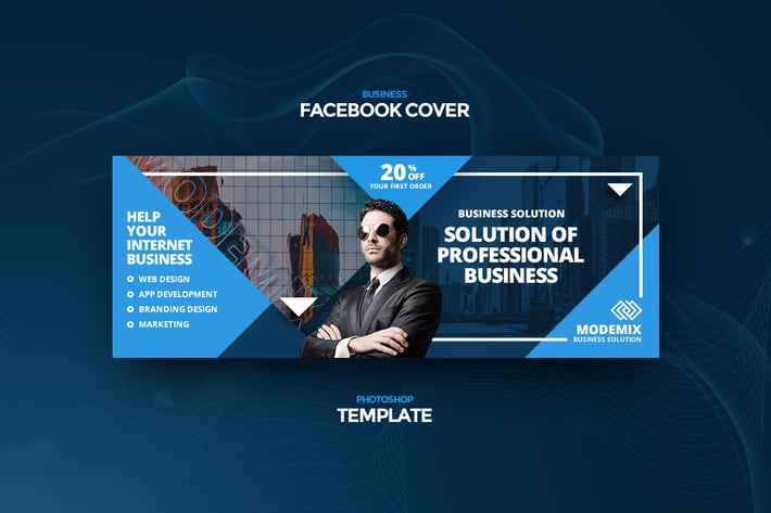 Modemix Business Facebook Cover Template