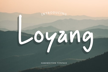 Loyang Handwritten Typeface