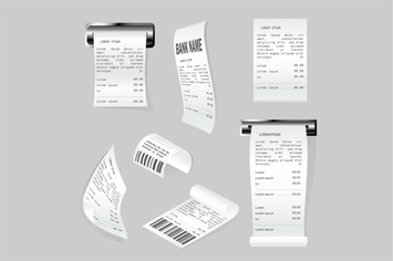 Realistic Paper Print Checks