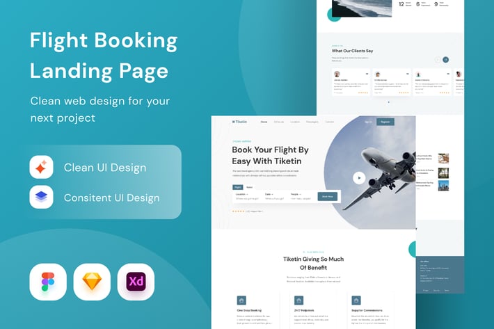 Flight Booking Landing Page