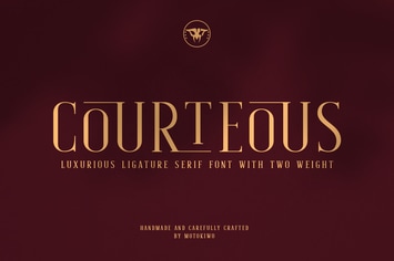 Courteous - Ligature Serif Font