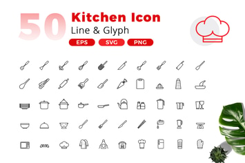 50 Kitchen Icon Pack