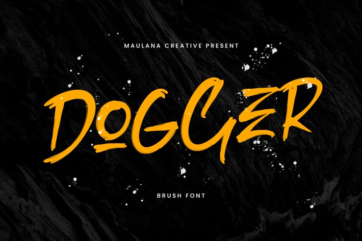 Dogger Brush Font