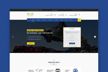 Car Scrap PSD Template