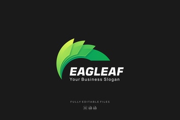 Abstract Leaf / Wing Logo Template