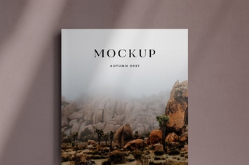 A4 Magazine Cover Mockup