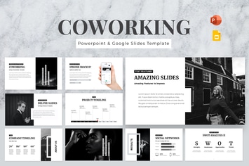 Coworking Powerpoint & Google Slides Template