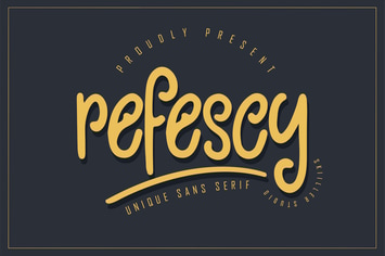 Refescy - Unique Sans Serif Font