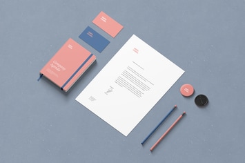 Isometric Branding / Stationery Mockups