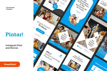 Education Instagram Post and Stories Powerpoint