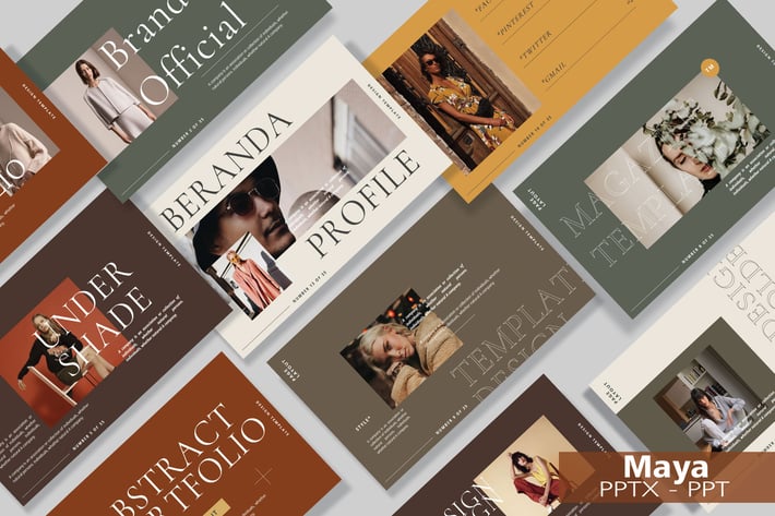 MAYA -  Fashion Powerpoint Template