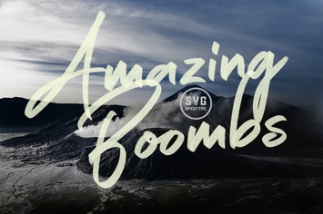 Amazing Boombs SVG Font