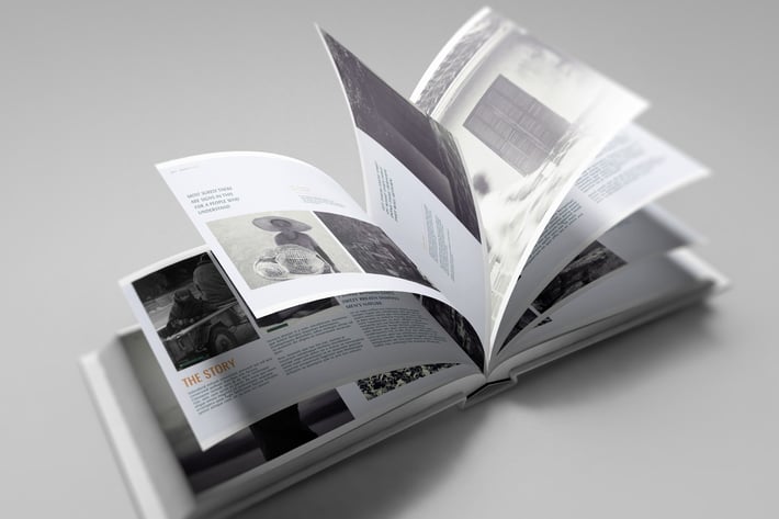 US Landscape Book Mockup