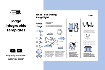 Travel Tips Infographic Template: Flight