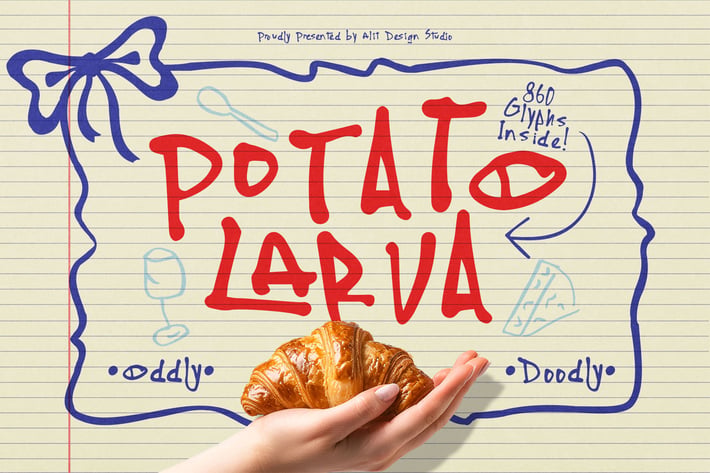 Potato Larva Typeface