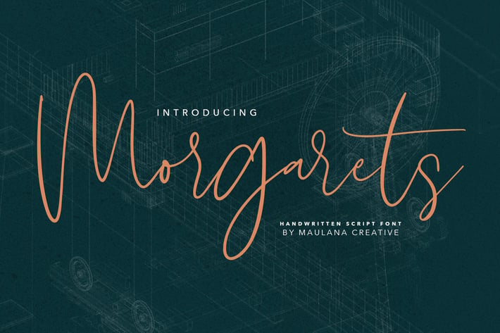 Morgarets Script Font