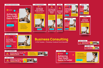 Business Consulting Banners Ad