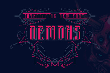 DEMONS - Blackletter Font