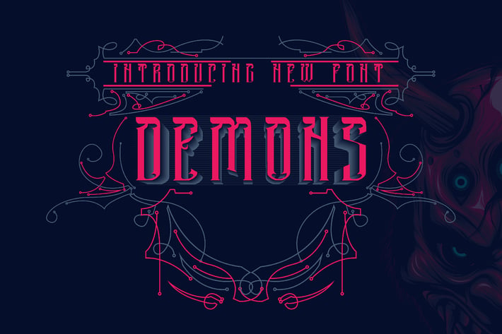 DEMONS - Blackletter Font