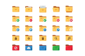 25 Folder icons