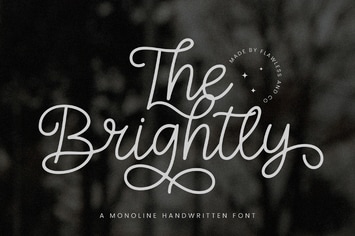 The Brightly Monoline Script Font