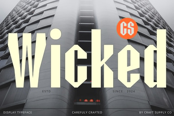 Wicked – Industrial Font