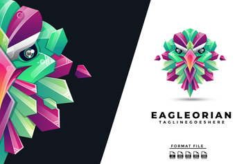 Eagle Gradient Colorful Logo