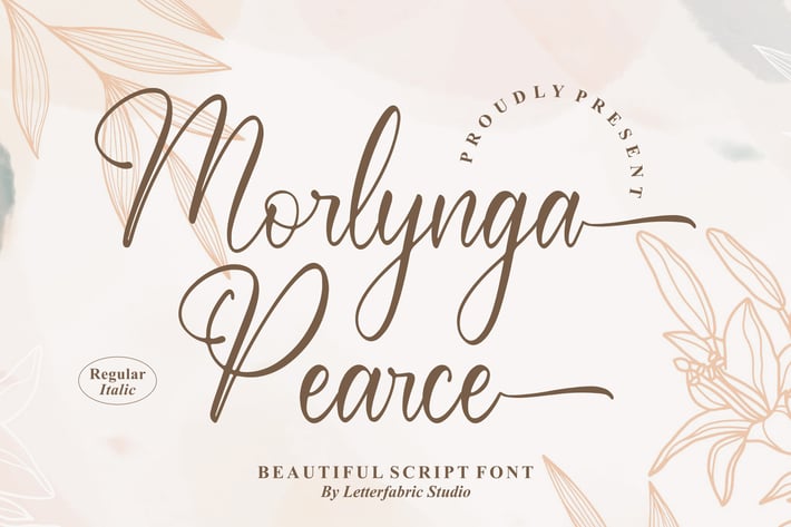 Morlynga Pearce Beautiful Script Font