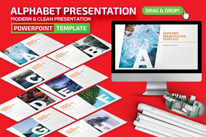 Alphabet Powerpoint Presentation Template