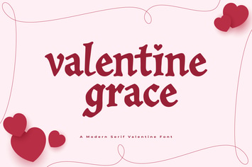 Valentine Grace - A Modern Serif Valentine Font