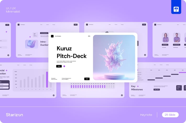 White Purple Minimalist UI/UX Pitch-Deck • 001
