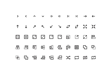Thin Line UI Icons Pack Pixel Perfect