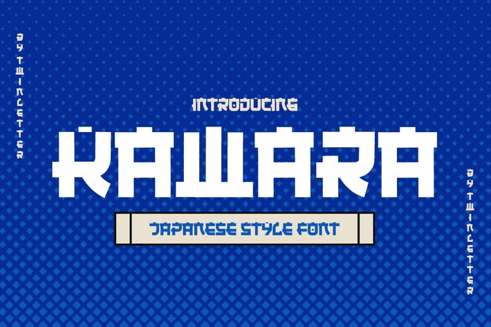 KAWARA - Japanese style font