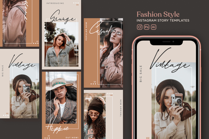 Fashion Style Instagram Story Templates