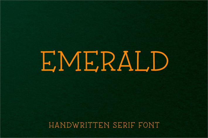 Emerald - Handwritten Serif Font