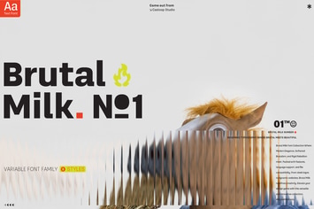 Brutal Milk No 1 - Sleek Grotesque Body Text Copy