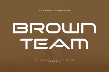 Brown Team - Sans Serif Display Typeface