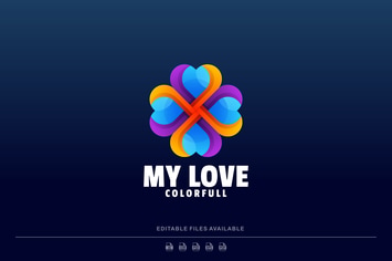 Abstract Gradient Colorful Logo