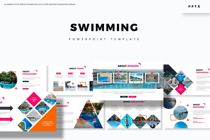 Swimming - Powerpoint Template