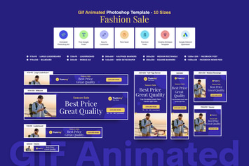 GIF Banners - Fashion Sale Banners Ad
