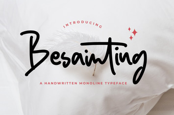 Besainting - Bold Monoline Font