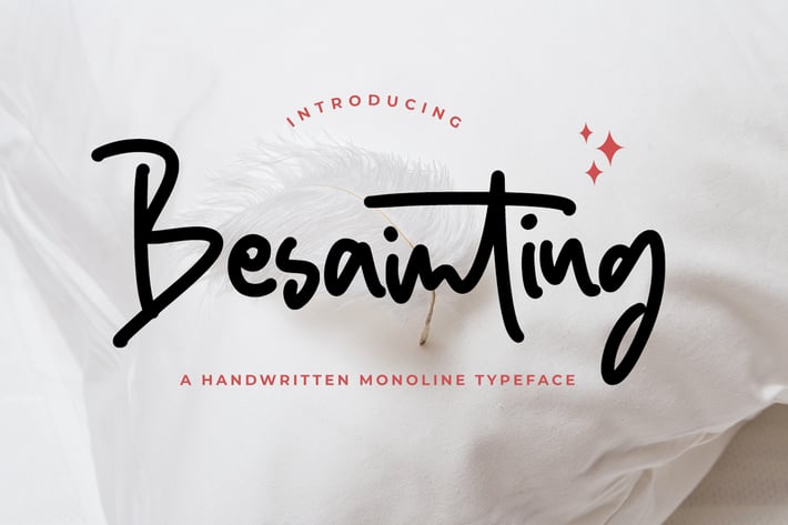 Besainting - Bold Monoline Font