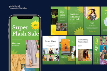 Instagram Story Powerpoint Template
