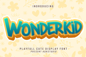 Wonderkid - Cute Display Font