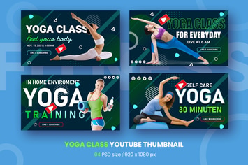 Yoga Class Youtube Thumbnail Template