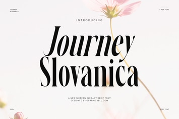 Journey Slovanika Family Serif Font Text