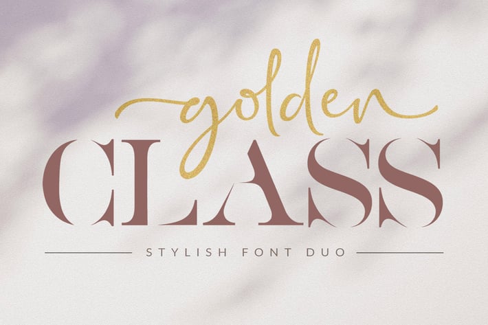 Golden Class - Font Duo