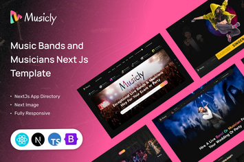 Music Bands & Musicians NextJs Template | Musicly