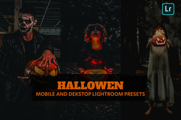 Halloween Lightroom Presets Dekstop and Mobile