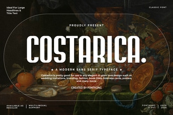 Costarica - Modern Sans Serif Typeface